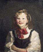 Robert Henri Laughing Girl oil